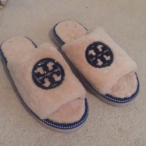 Tory Burch fizzy slide ons
